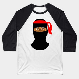 Ninja pug cartoon print! Baseball T-Shirt